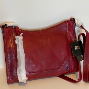 NWT Frye Melissa Zip Crossbody (Red)